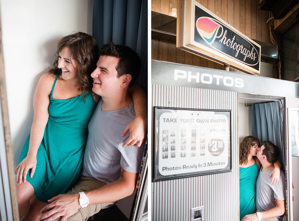 Sara + Matt - Ocean City New Jersey Boardwalk Engagement Session - Ocean City Wedding Photographer - Alison Dunn Photography photo