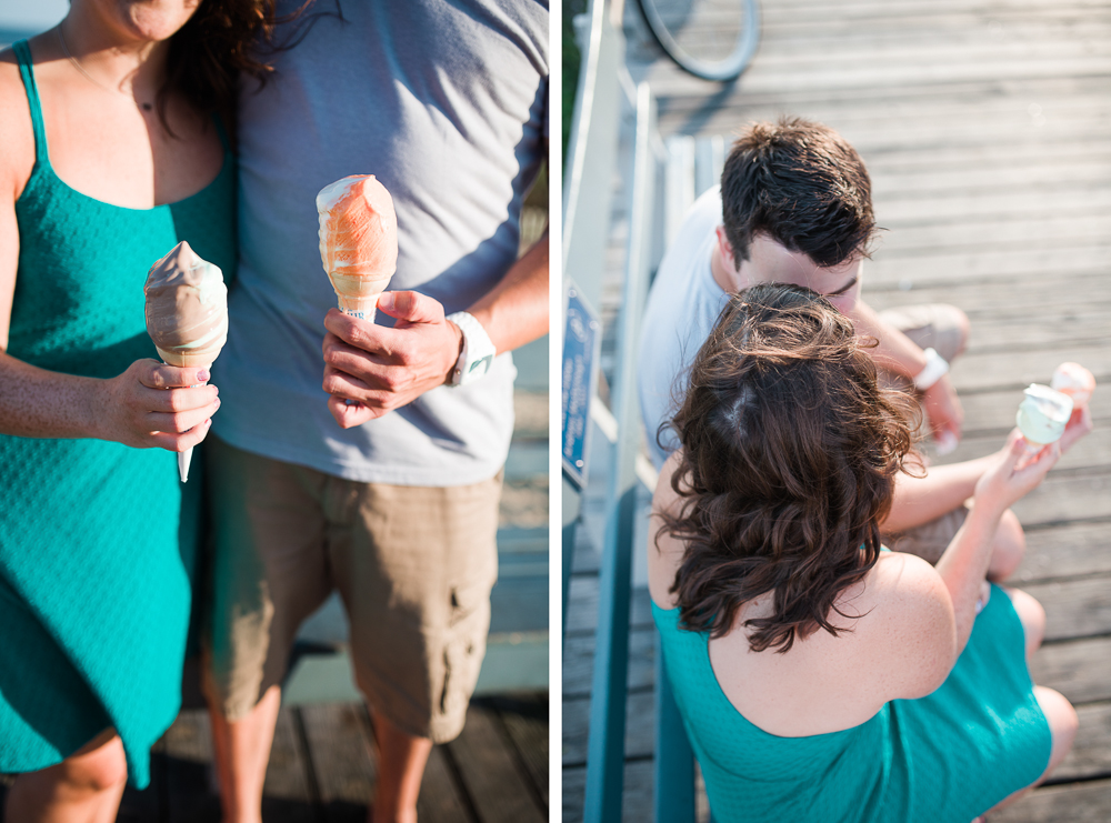 29 - Sara + Matt - Ocean City New Jersey Boardwalk Engagement Session - Ocean City Wedding Photographer - Alison Dunn Photography photo