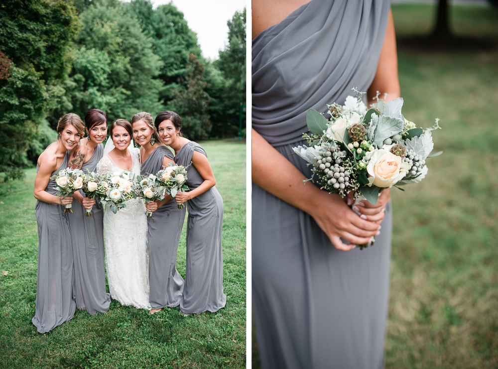 Dessy Collection Style 2858 Grey Floor Length Bridesmaid Dress photo