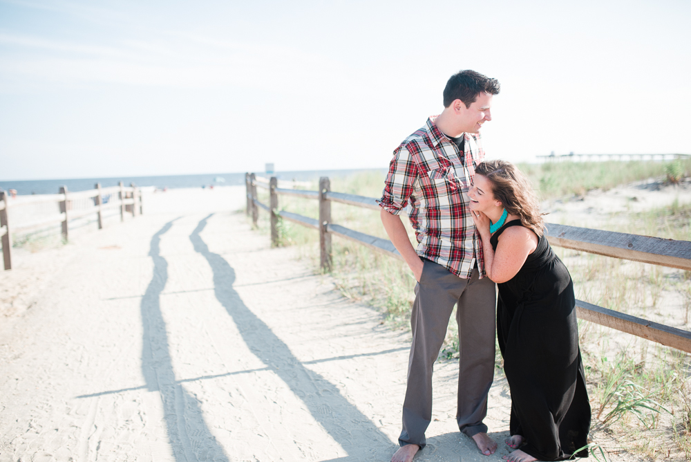 5 - Sara + Matt - Ocean City New Jersey Boardwalk Engagement Session - Ocean City Wedding Photographer - Alison Dunn Photography photo