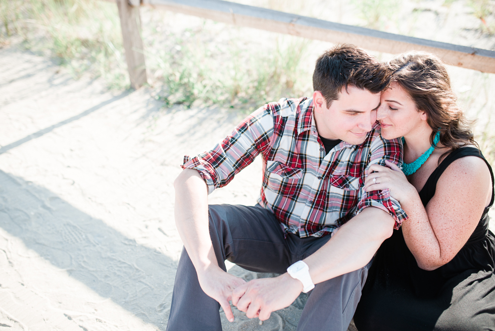 Sara + Matt - Ocean City New Jersey Boardwalk Engagement Session - Ocean City Wedding Photographer - Alison Dunn Photography photo