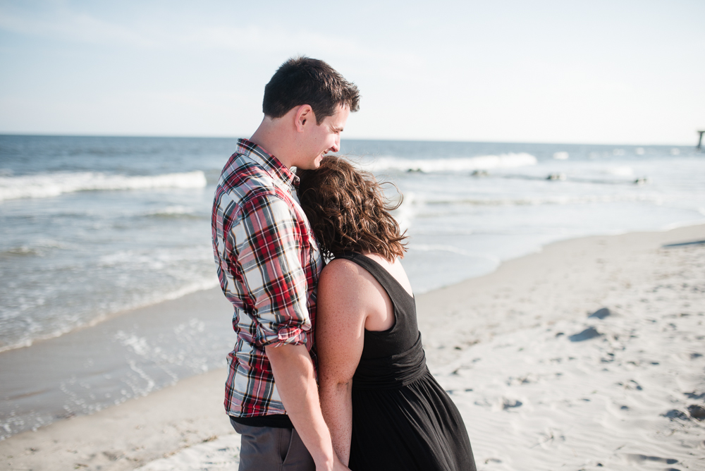 9 - Sara + Matt - Ocean City New Jersey Boardwalk Engagement Session - Ocean City Wedding Photographer - Alison Dunn Photography photo