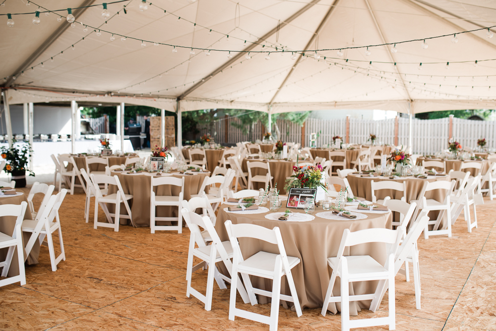 Backyard Tented Wedding Reception - Brigantine NJ Wedding photo