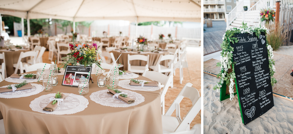 Backyard Tented Wedding Reception - Brigantine NJ Wedding photo