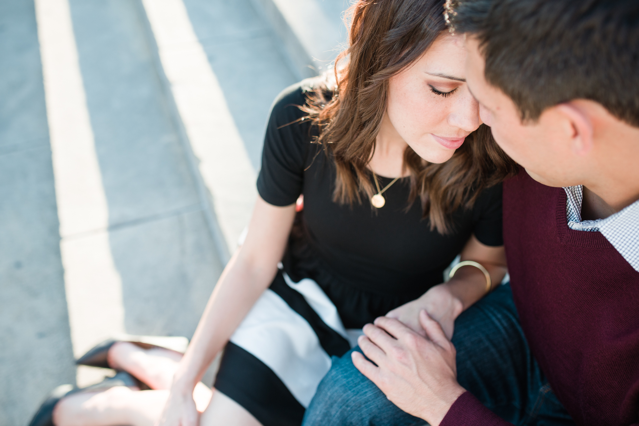 Chris + Sarah - Fairmount Philadelphia Museum of Art Engagement Session - Alison Dunn Photography photo