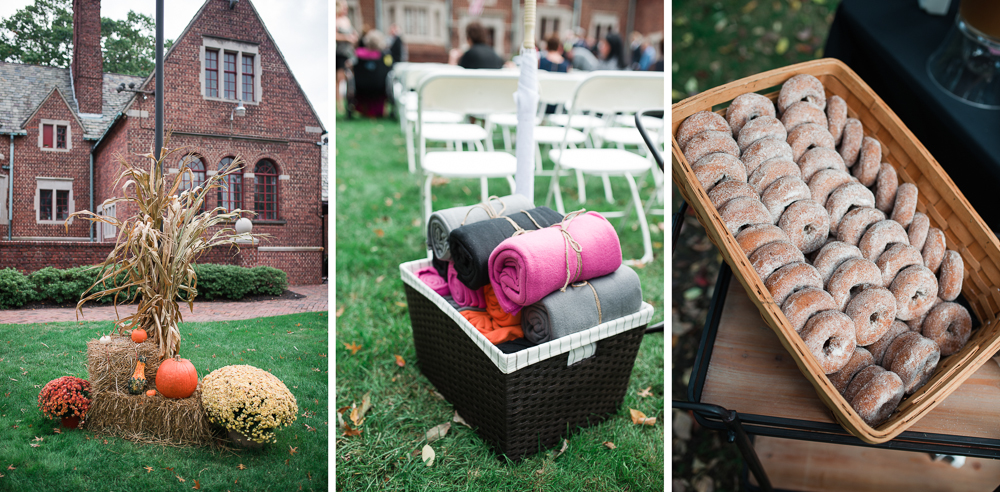 Moorestown Community House Fall Wedding Ceremony photo