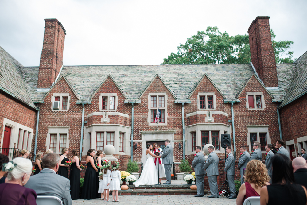 Moorestown Community House Fall Wedding Ceremony photo