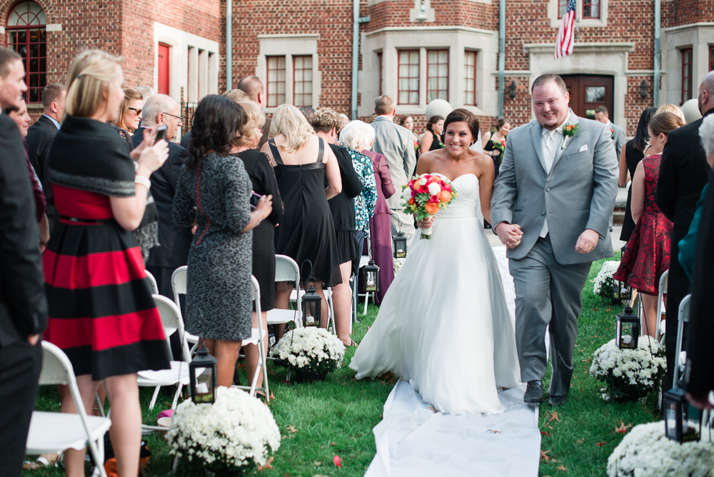 Moorestown Community House Fall Wedding Ceremony photo