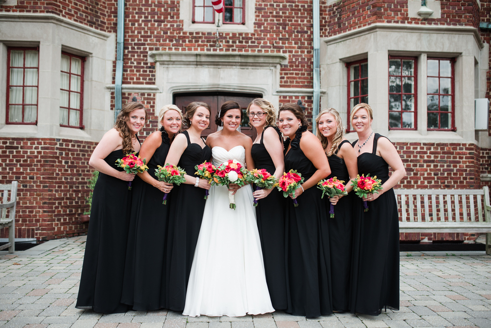 Black Floor Length Bridesmaid Dresses photo