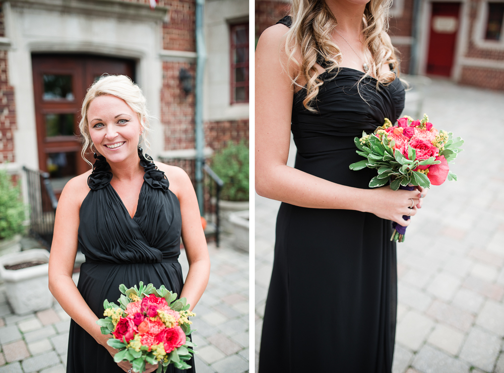 Black Floor Length Bridesmaid Dresses photo