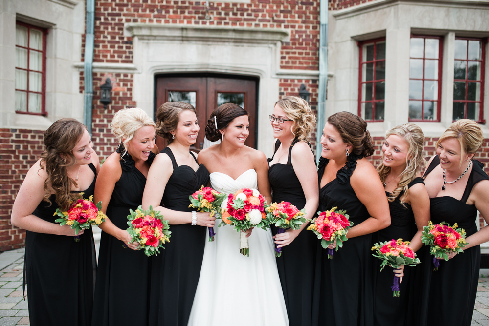 Black Floor Length Bridesmaid Dresses photo