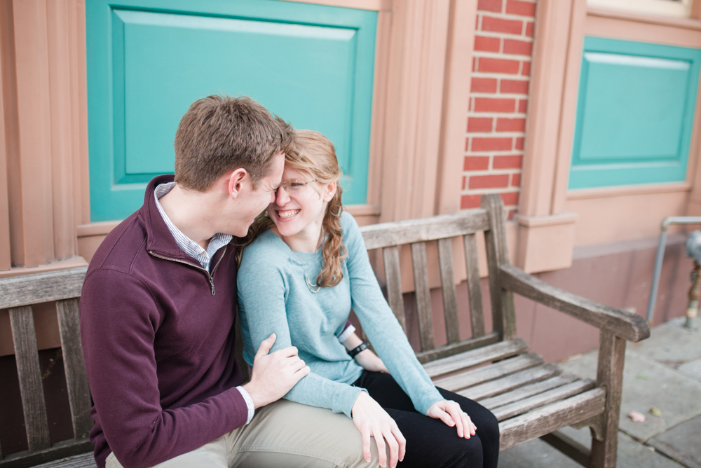 Kristen + Josh - Downtown Bethlehem PA Engagement Session - Alison Dunn Photography