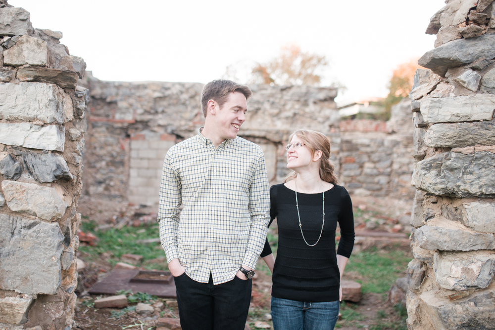 Kristen + Josh - Downtown Bethlehem PA Engagement Session - Alison Dunn Photography