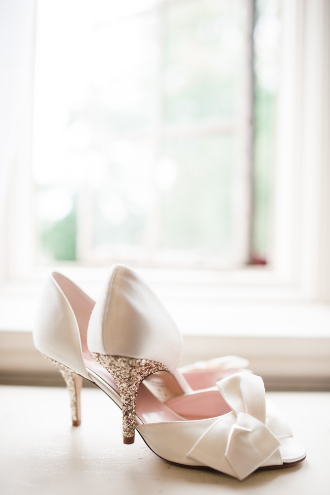 13 Kate Spade Sparkle Heel White Wedding Shoes - Alison Dunn Photography photo