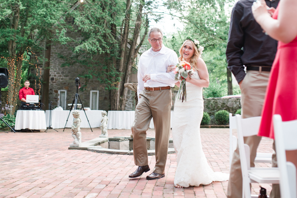 HollyHedge Wedding Ceremony - New Hope Wedding Photographer photo