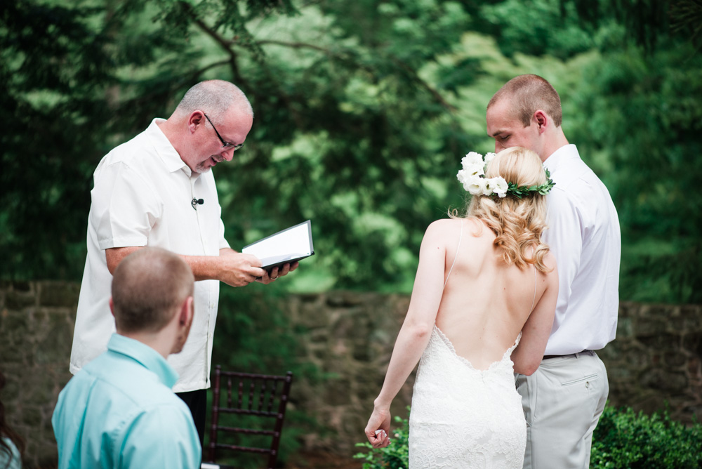 HollyHedge Wedding Ceremony - New Hope Wedding Photographer photo