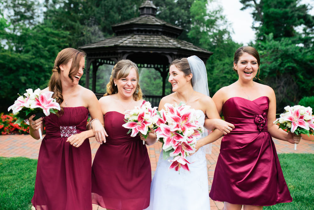 Magenta Bridesmaid Dress photo