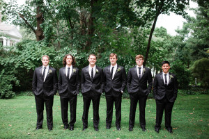 Black Groomsmen Tux photo