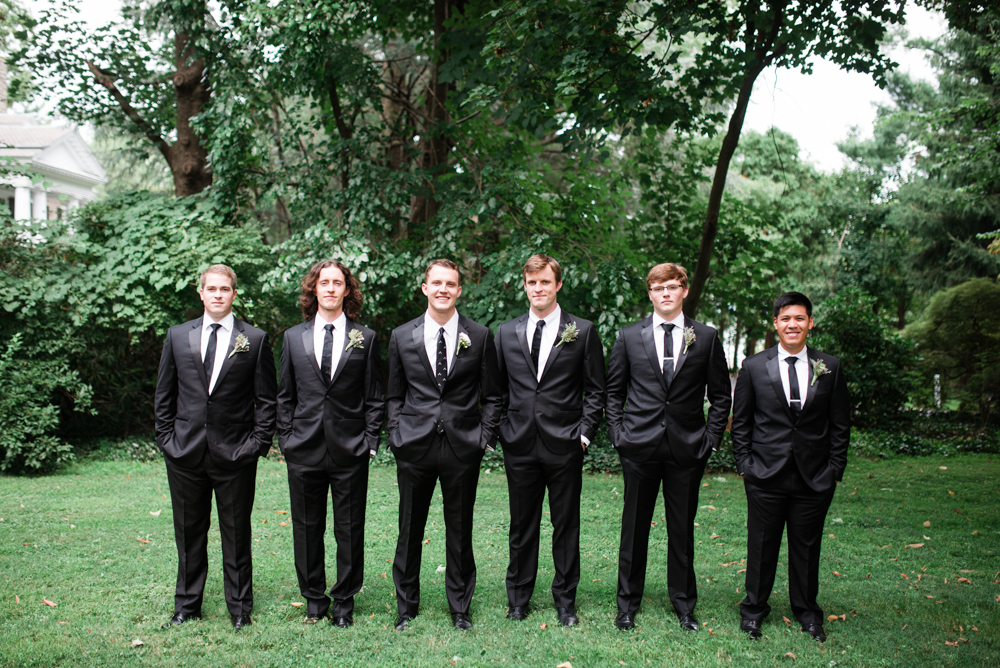 Black Groomsmen Tux photo