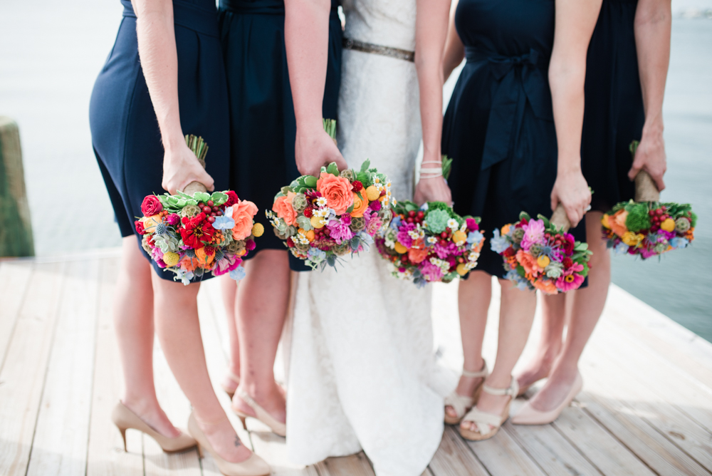 Blue Bridesmaid Dress photo