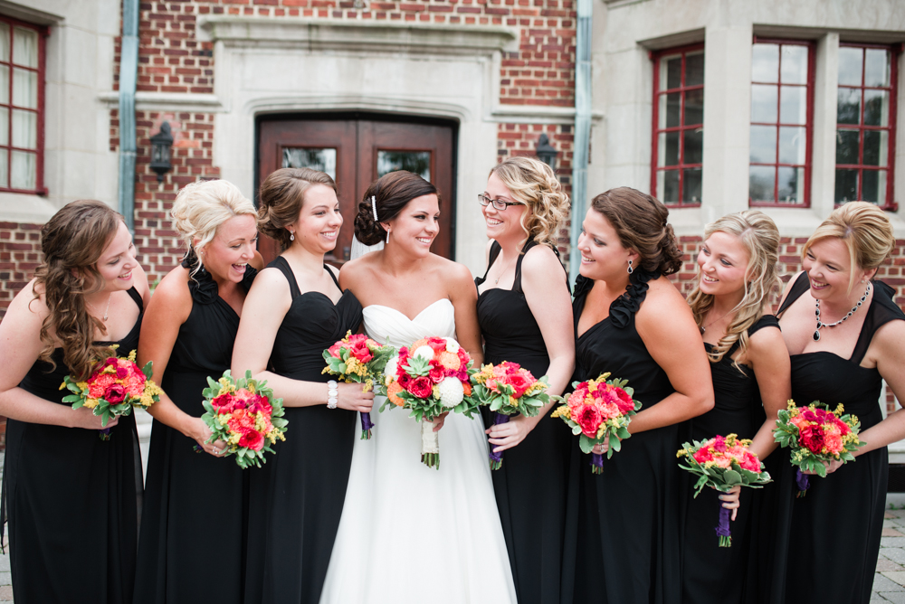 Black Floor Length Bridesmaid Dress photo