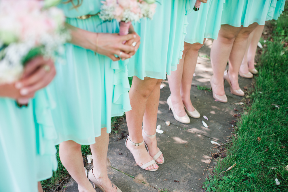 Mint Bridesmaid Dresses Wedding photo