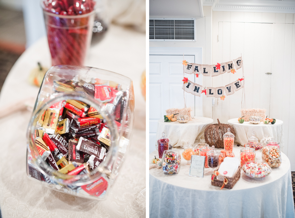 Fall Wedding Candy Bar photo