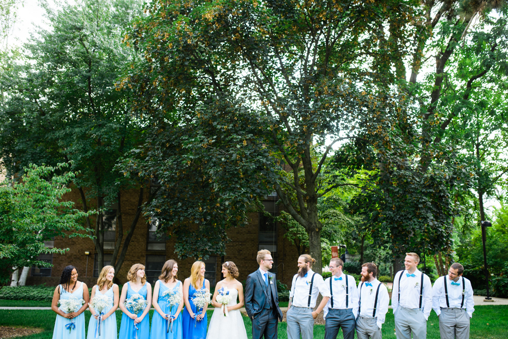 Blue Bridesmaid Dresses photo