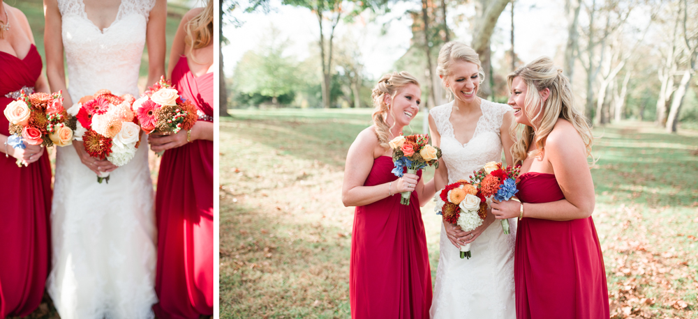 Red Floor Length Bridesmaid Dress photo