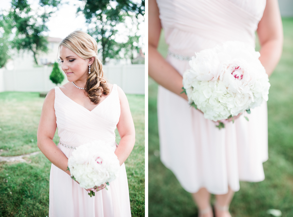 Blush Bridesmaid Dress photo