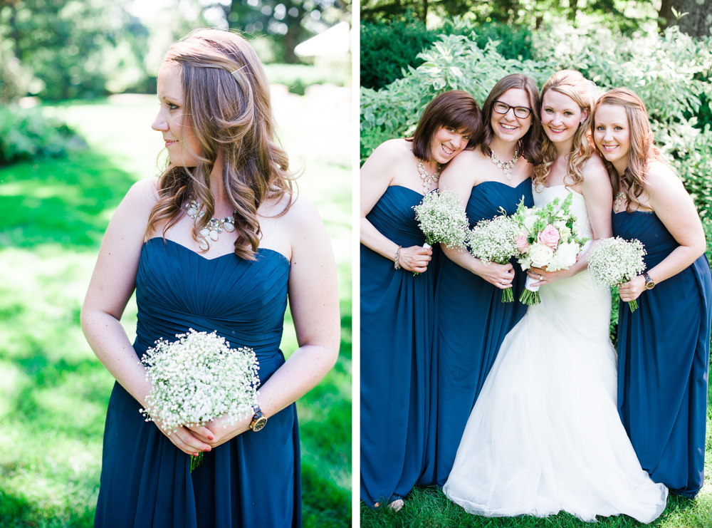 Blue Floor Length Bridesmaid Dress photo