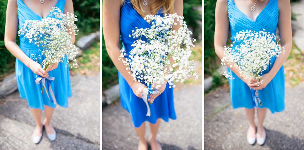 Mixed Blue Bridesmaid Dresses photo