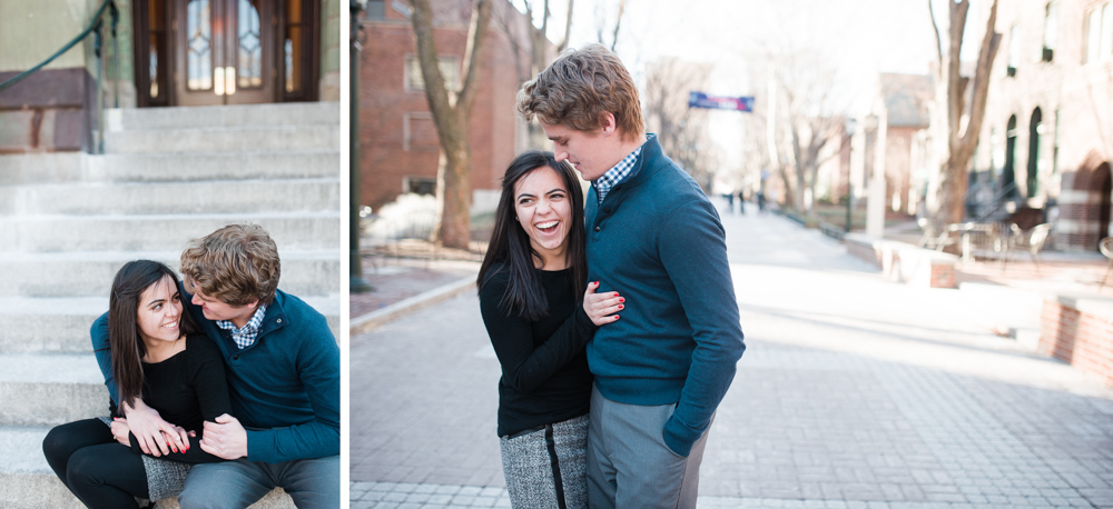 Stephen + Alyssa - University of Pennsylvania - Philadelphia Engagement Session - Alison Dunn Photography photo