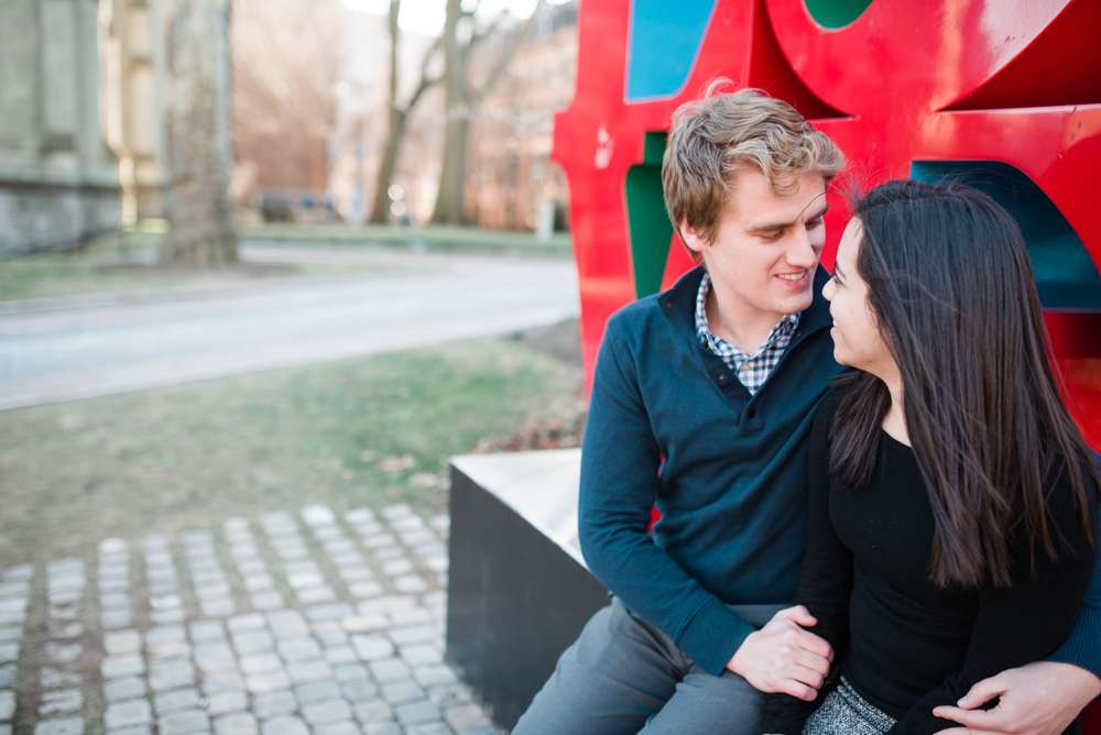 Stephen + Alyssa - University of Pennsylvania - Philadelphia Engagement Session - Alison Dunn Photography photo