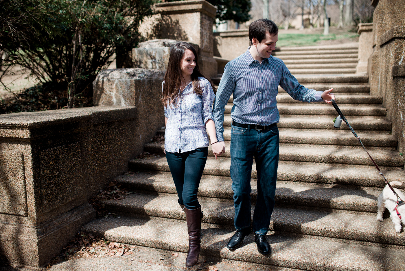 Leah + Ezra - Meridian Hill Washington DC Engagement Session - Alison Dunn Photography photo