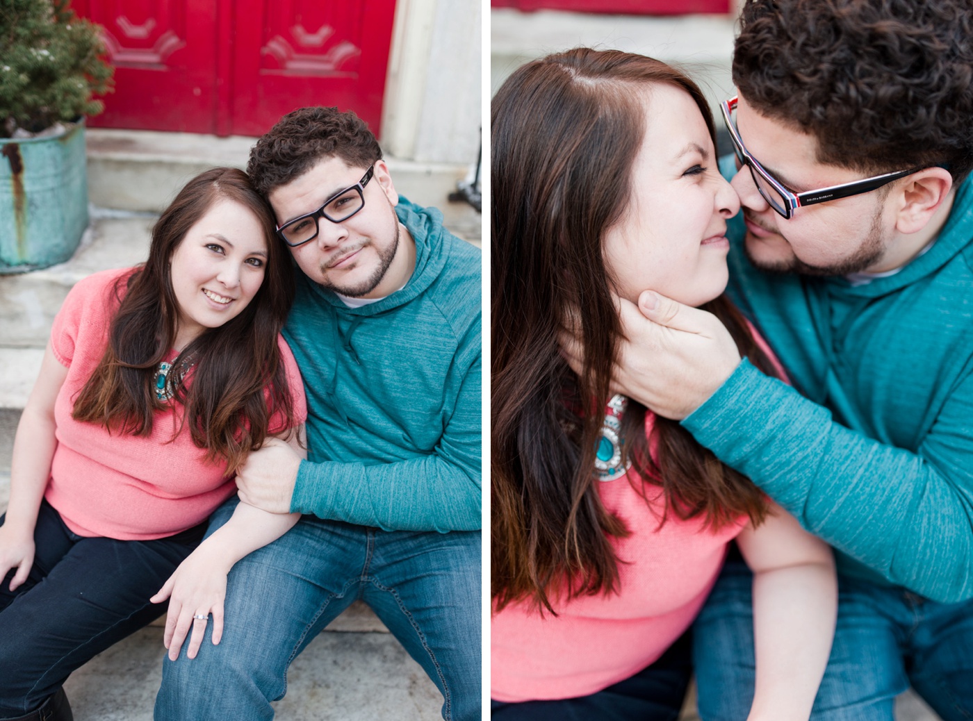 Kathy + DJ - Magic Gardens - South Philadelphia Engagement Session photo