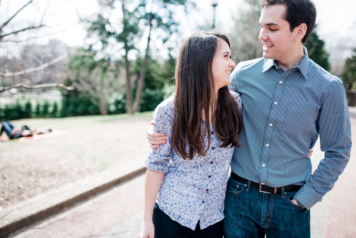 Leah + Ezra - Meridian Hill Washington DC Engagement Session - Alison Dunn Photography photo