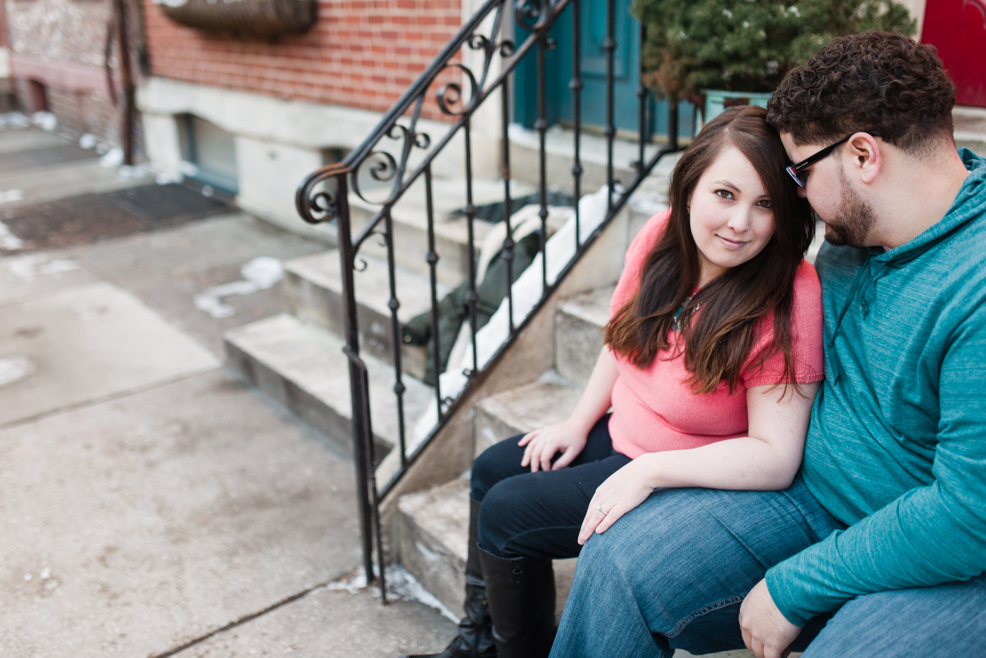 Kathy + DJ - Magic Gardens - South Philadelphia Engagement Session photo