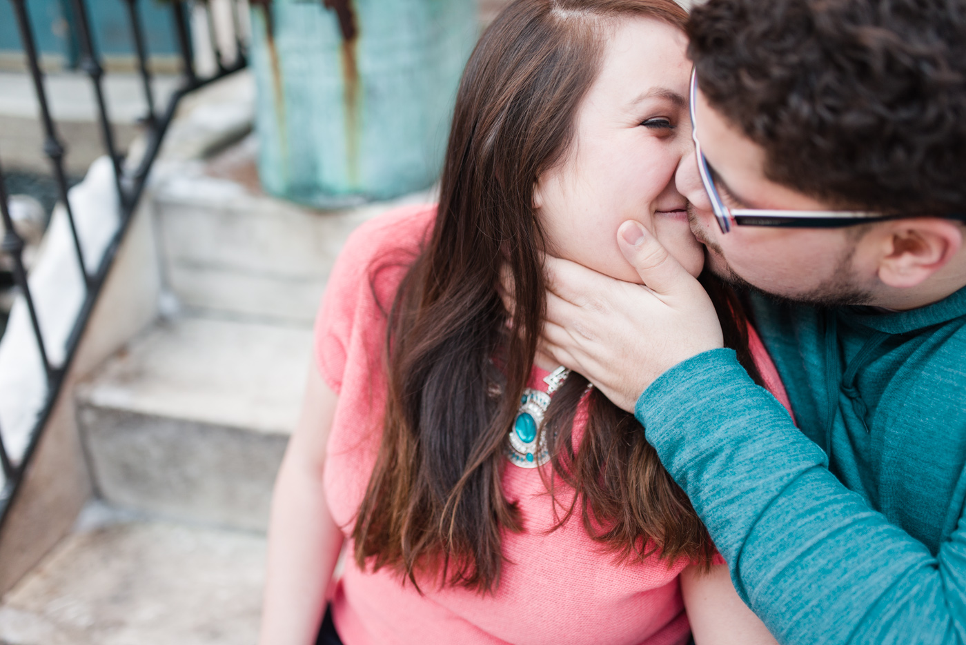 Kathy + DJ - Magic Gardens - South Philadelphia Engagement Session photo