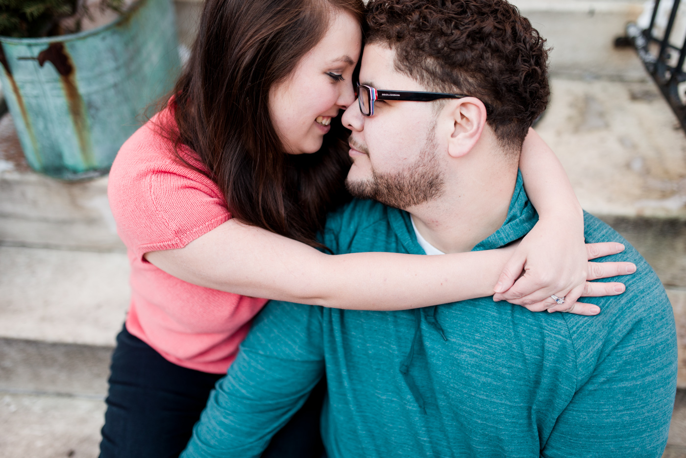 Kathy + DJ - Magic Gardens - South Philadelphia Engagement Session photo