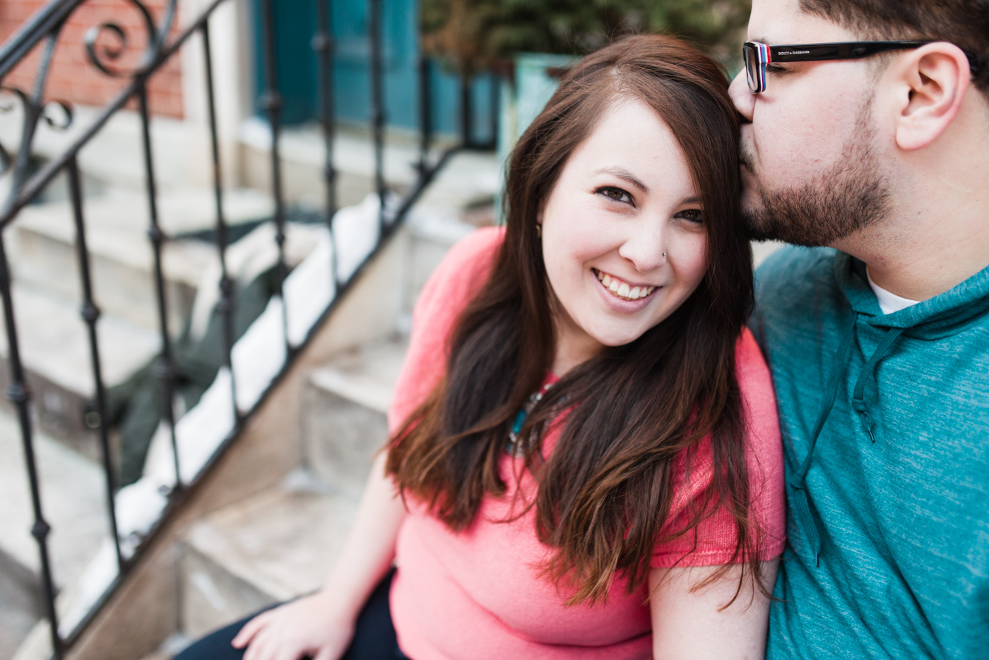 Kathy + DJ - Magic Gardens - South Philadelphia Engagement Session photo