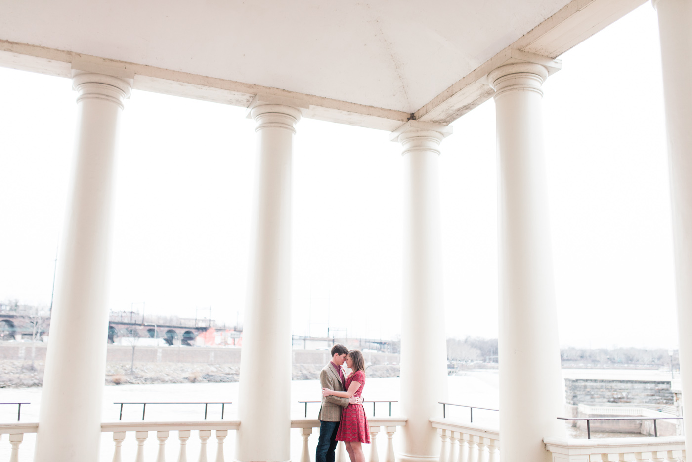 Erika + Andrew - Philadelphia Art Museum Engagement Session photo