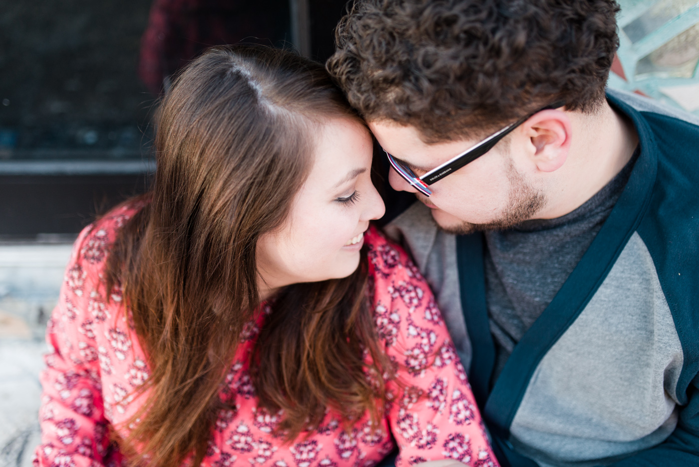 Kathy + DJ - Magic Gardens - South Philadelphia Engagement Session photo