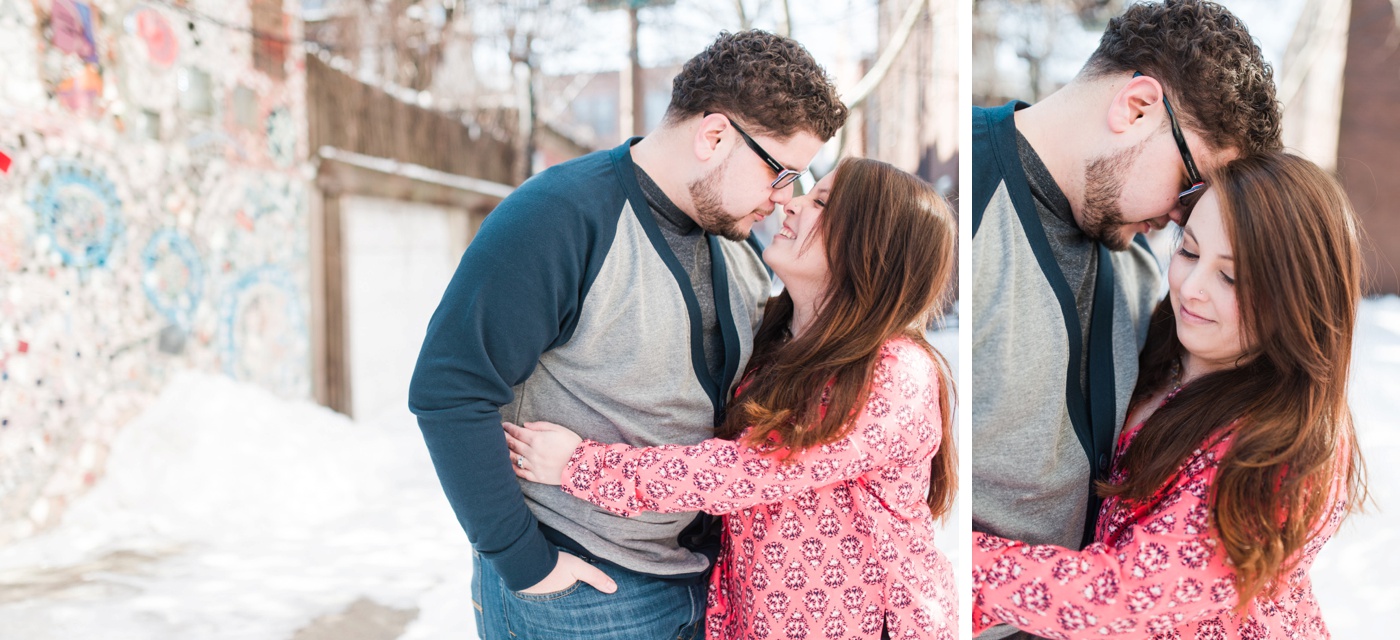 Kathy + DJ - Magic Gardens - South Philadelphia Engagement Session photo