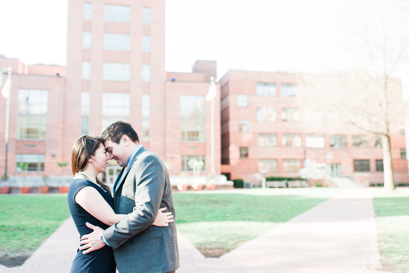 18 - AJ + Yolinda - Washington DC GW Law School Engagement Session photo