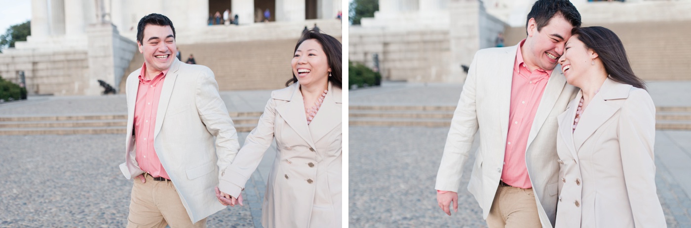 AJ + Yolinda - Washington DC Lincoln Memorial Engagement Session photo