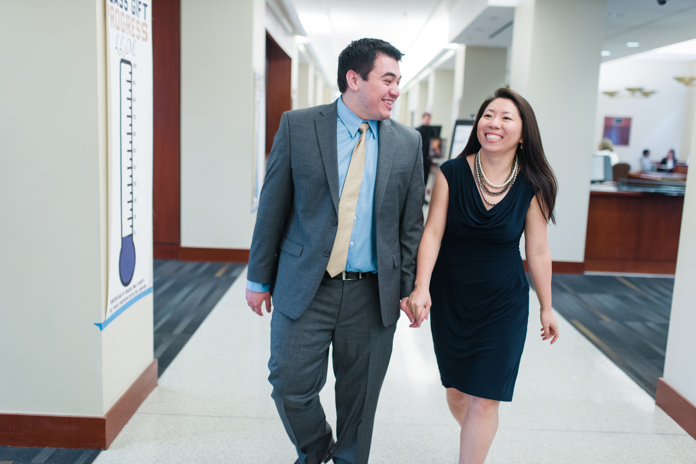 9 - AJ + Yolinda - Washington DC GW Law School Engagement Session photo