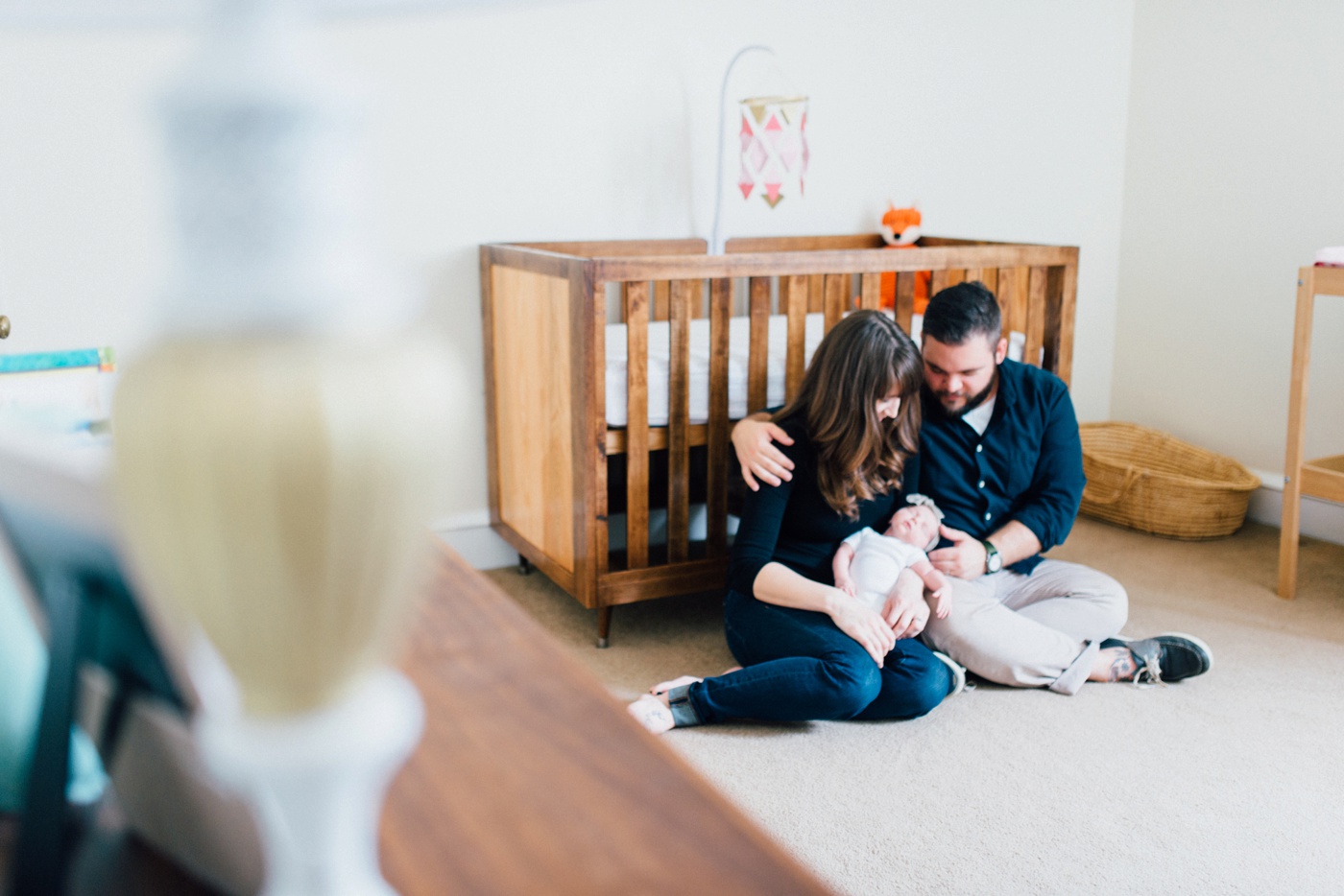 Blaise + Kaylin + Adelaide - Lifestyle Newborn Session - Philadelphia Photographer - Alison Dunn Photography