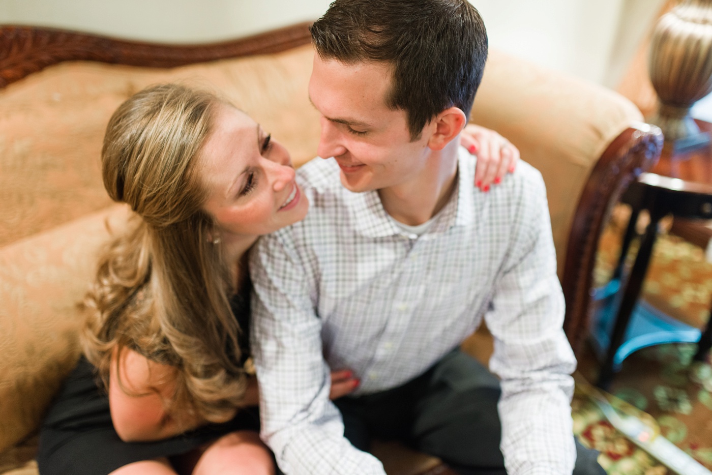 Leslie + Eric - Nassau Inn - Princeton Engagement Session - New Jersey Wedding Photographer - Alison Dunn Photography photo