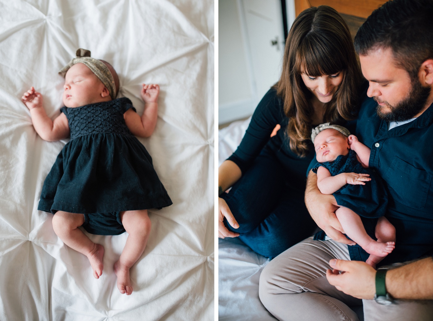 Blaise + Kaylin + Adelaide - Lifestyle Newborn Session - Philadelphia Photographer - Alison Dunn Photography